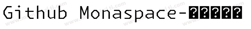 Github Monaspace字体转换